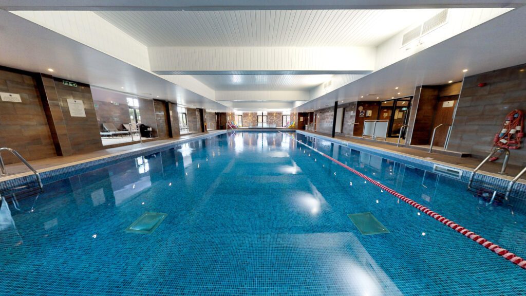 20 meter indoor heated swimming pool located at Old Thorns Hotel