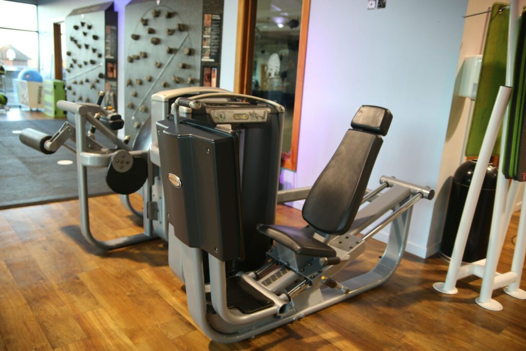 Strength Leg Press Equipment in Gym at Elevation Health Club
