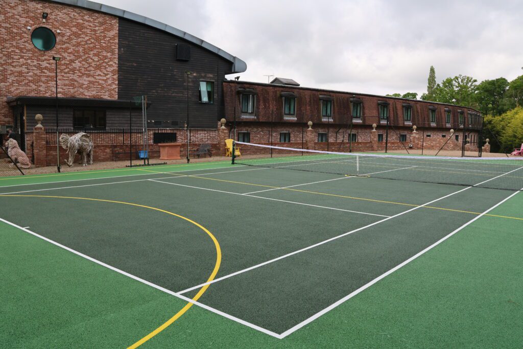 Photo of Elevation Tennis Court located outside at Old Thorns Hotel & Resort.