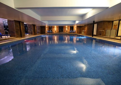 20 metre indoor heated swimming pool lengthways
