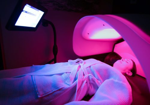 Wellness Bed at Old Thorns spa featuring ambient lighting, sounds and warmth