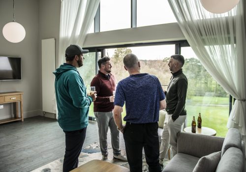 golf group of 4 in apartments